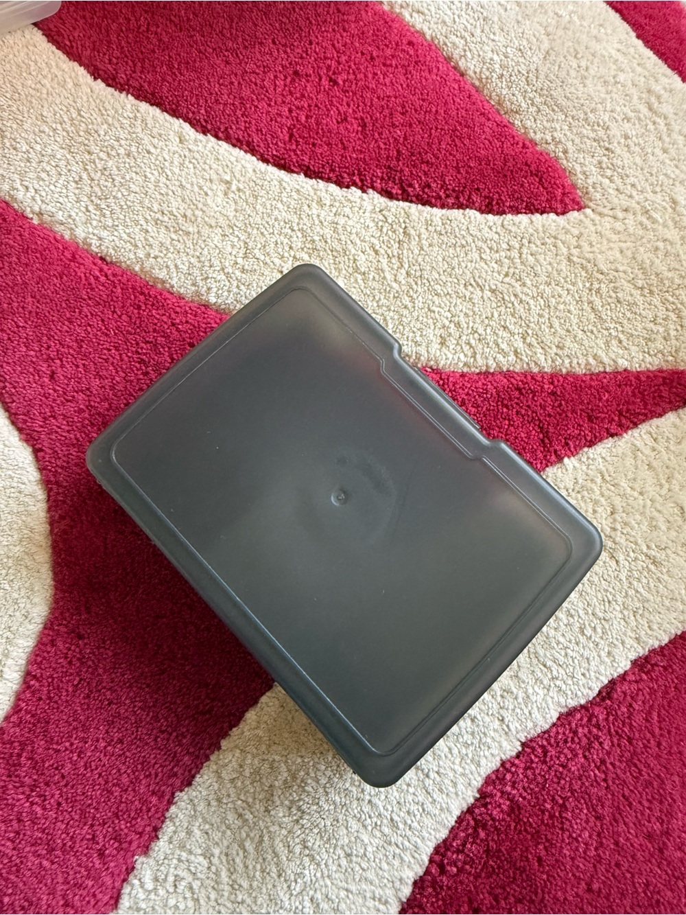 Black Plastic Storage Container with Snap Lid